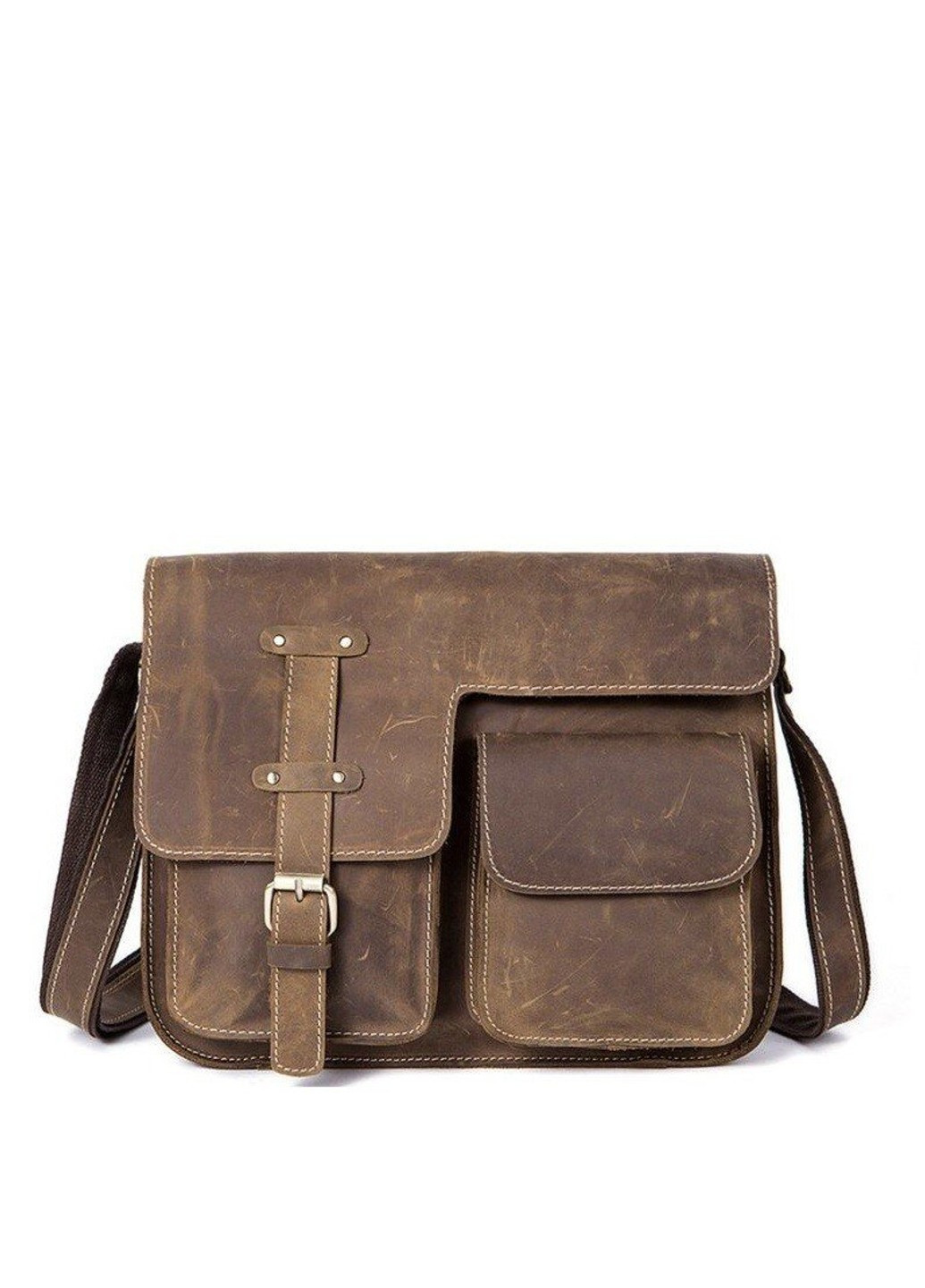 Чоловіча шкіряна сумка 14697 Коричневий Vintage (262891682)