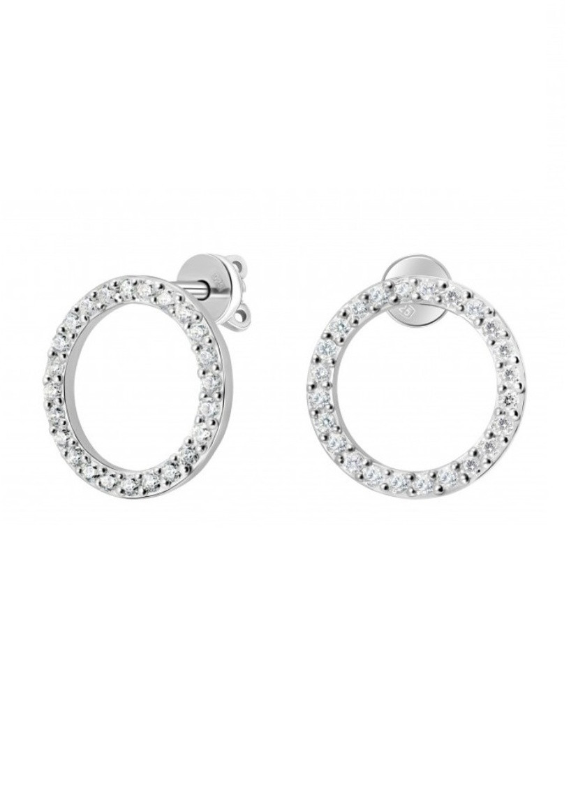 Срібні сережки цвяшки 925 із камнями UMAX (258629130)