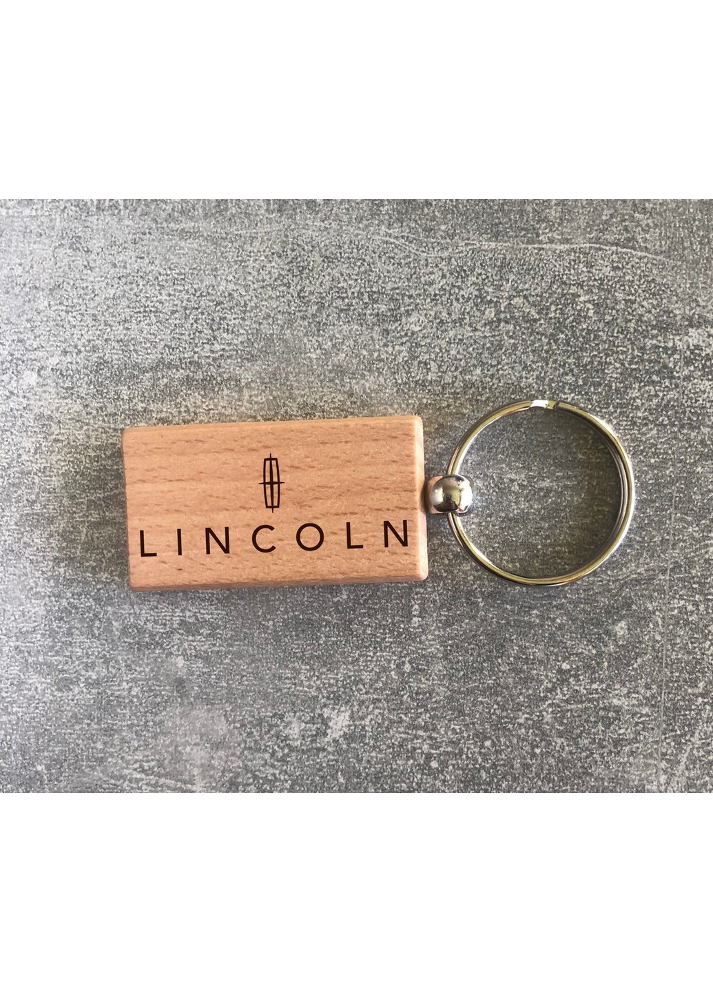 Дерев'яний брелок з логотипом Lincoln (15010102005) ЗаСвіт (261255838)