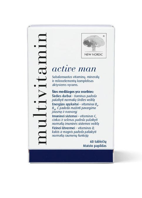 Multivitamin active man 60 Tabs New Nordic (277812446)