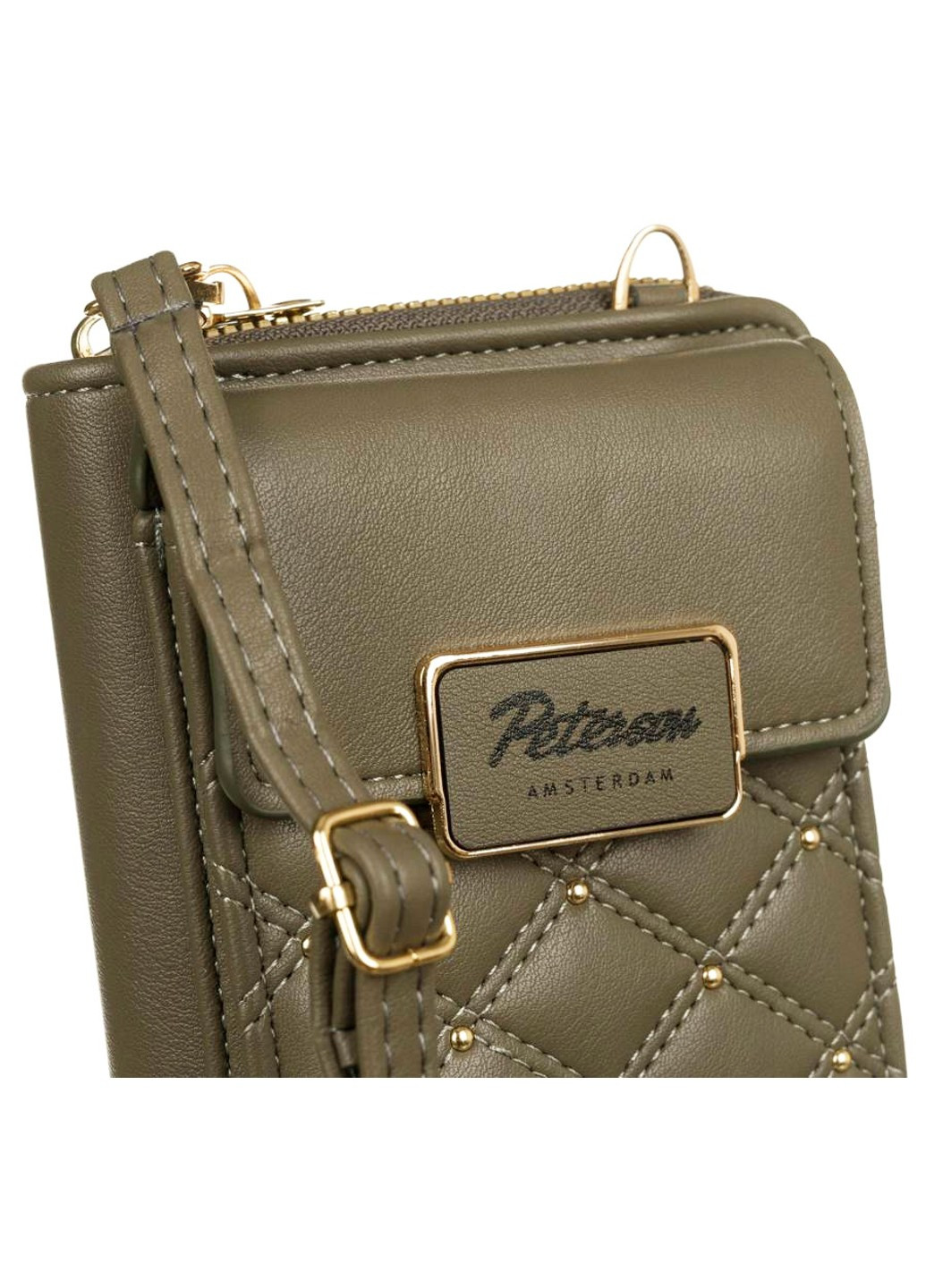 Сумка-гаманець жіноча із екошкіри з кишенею для телефону PTN M-09 Peterson (259888294)