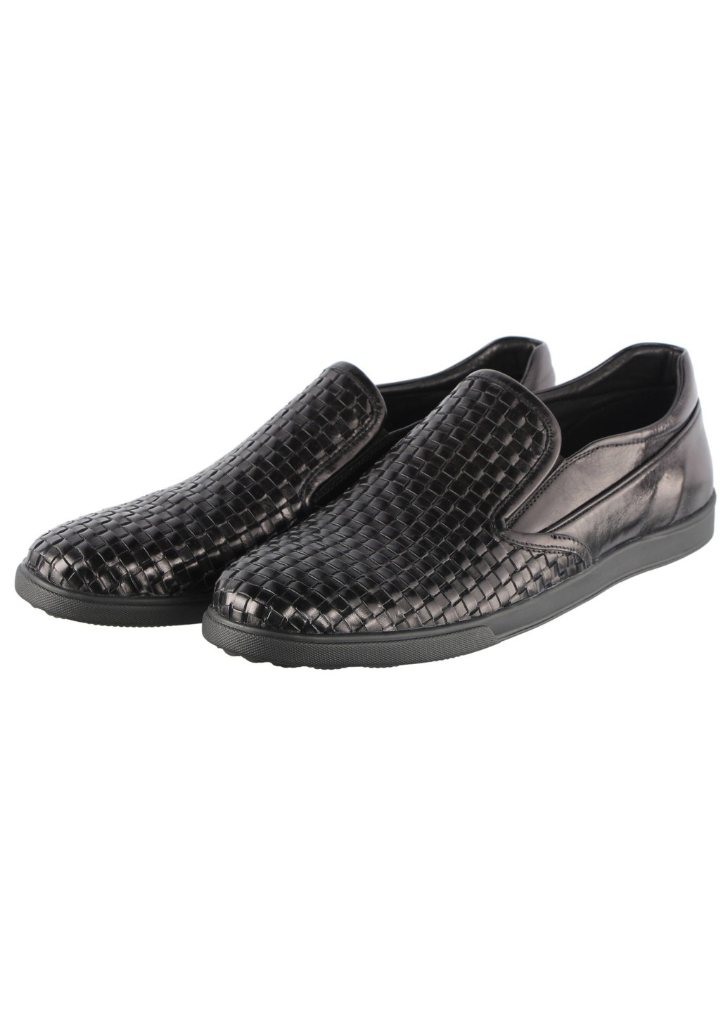 Черные мужские туфли 875331 Anemone без шнурков