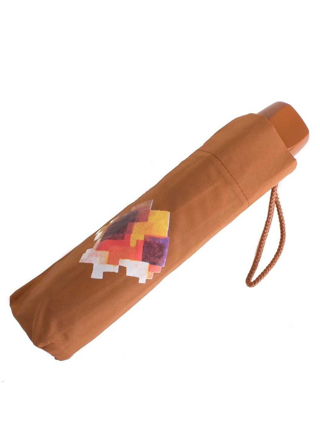 Коричнева механічний компактний жіночий коричневий парасолька Airton середня (262982720)