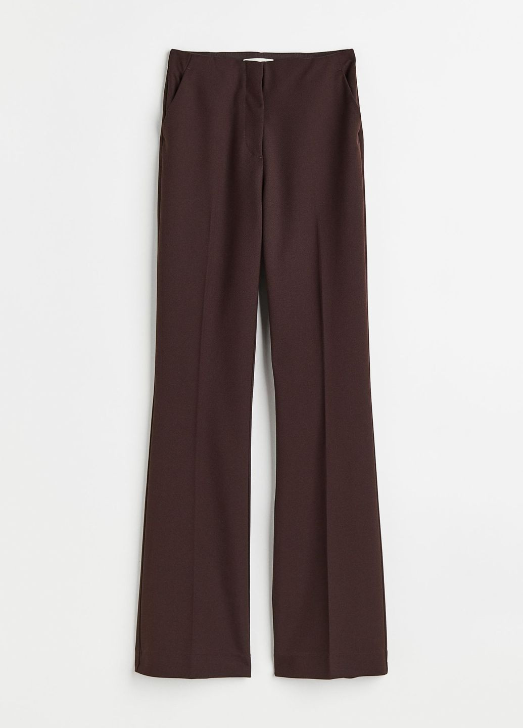 Темно-коричневые кэжуал демисезонные брюки H&M