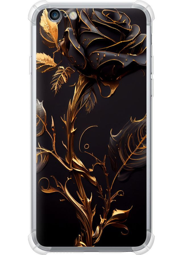 Силіконовий протиударний с посиленими кутами чохол 'Троянда 3' для Endorphone apple iphone 6s plus (267500100)
