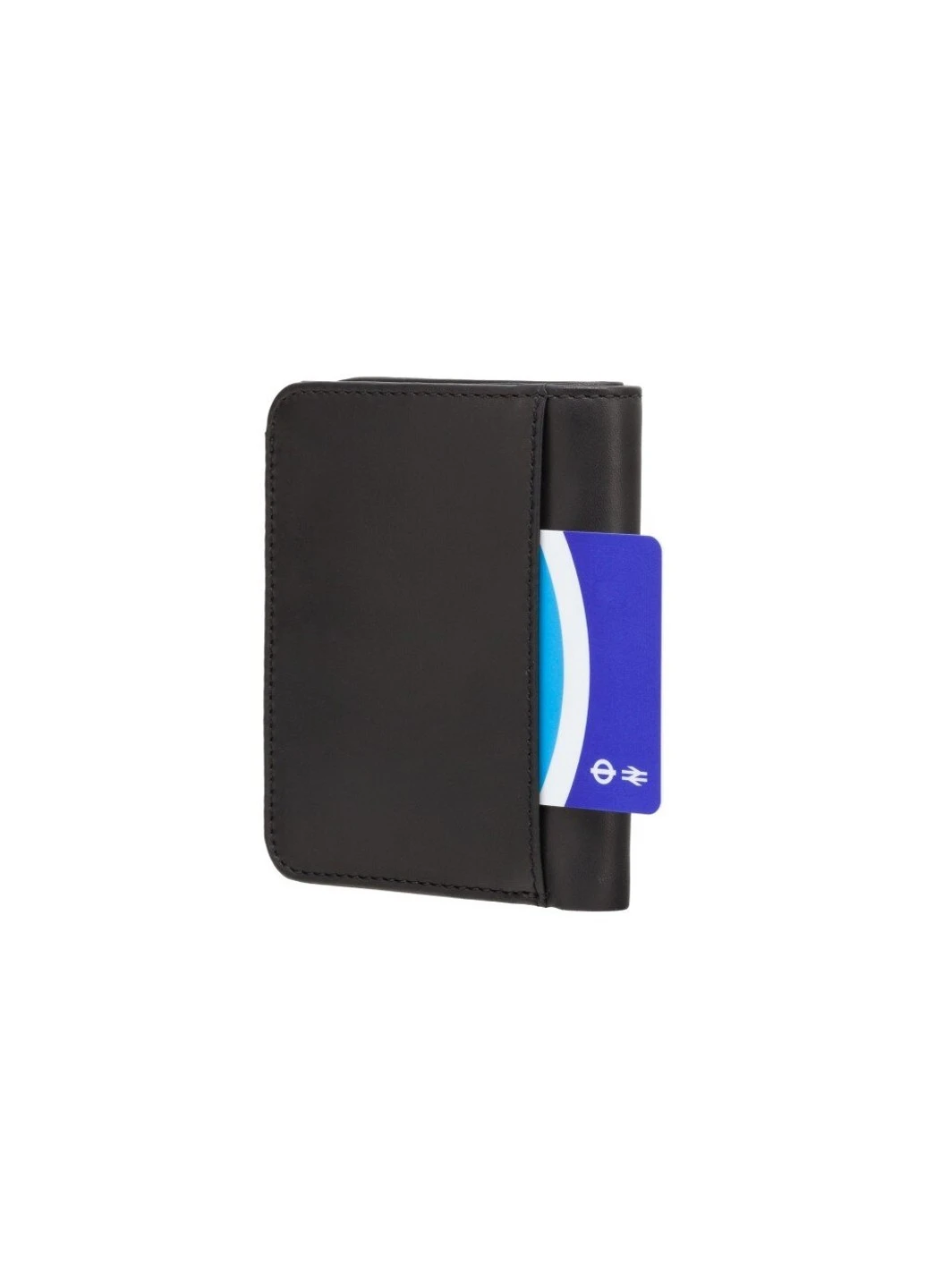 Шкіряний чоловічий гаманець VSL34 Lank c RFID (Black-Orange) Visconti (262891725)