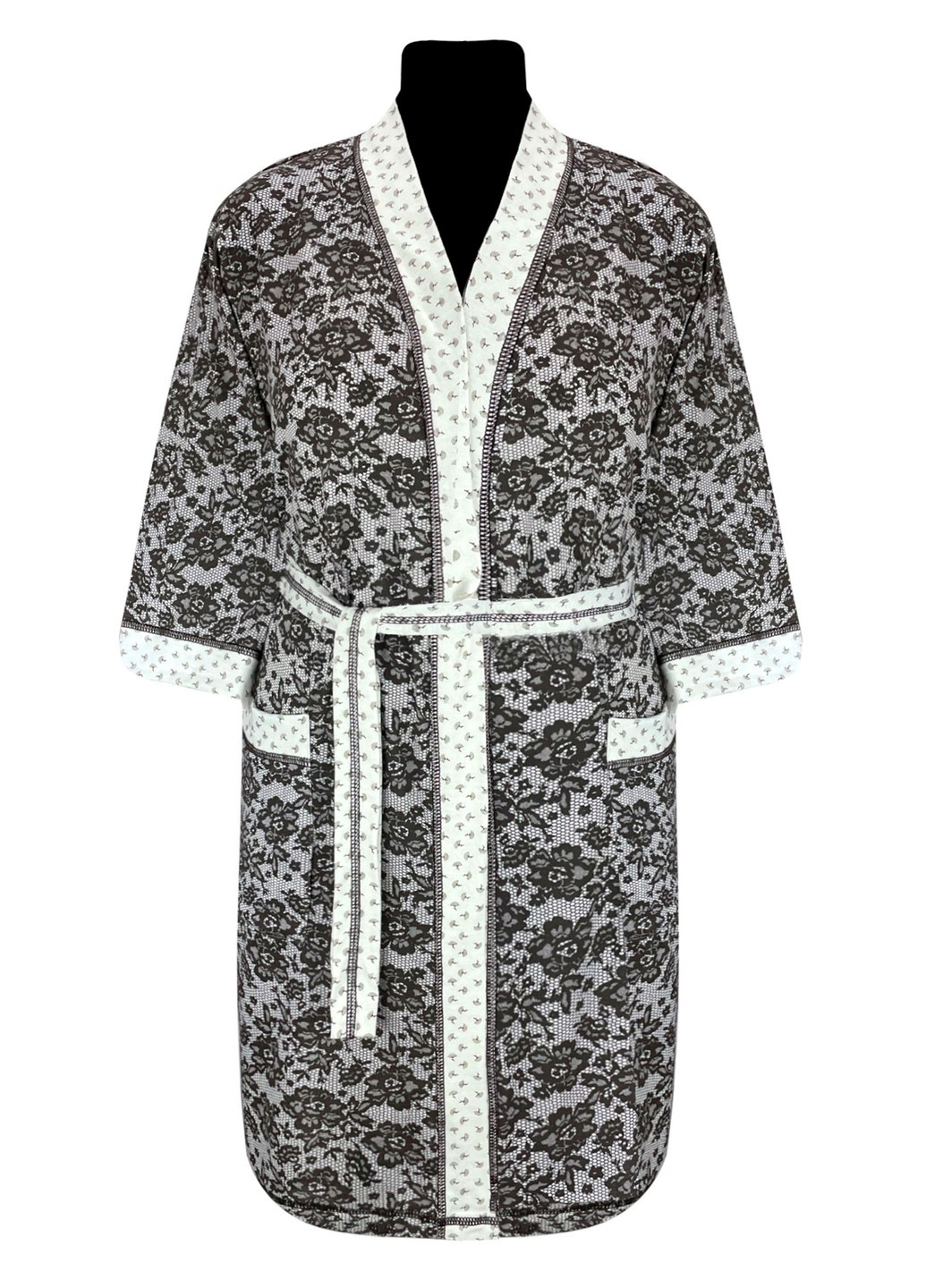 Комплект жіночий ажур нічна та халат мереживо Жемчужина стилей 1159 (259318123)