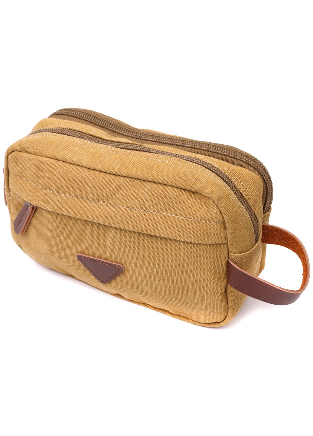 Барсетка для чоловіків на два відділення з якісного текстилю 22232 Пісочний Vintage (267948754)