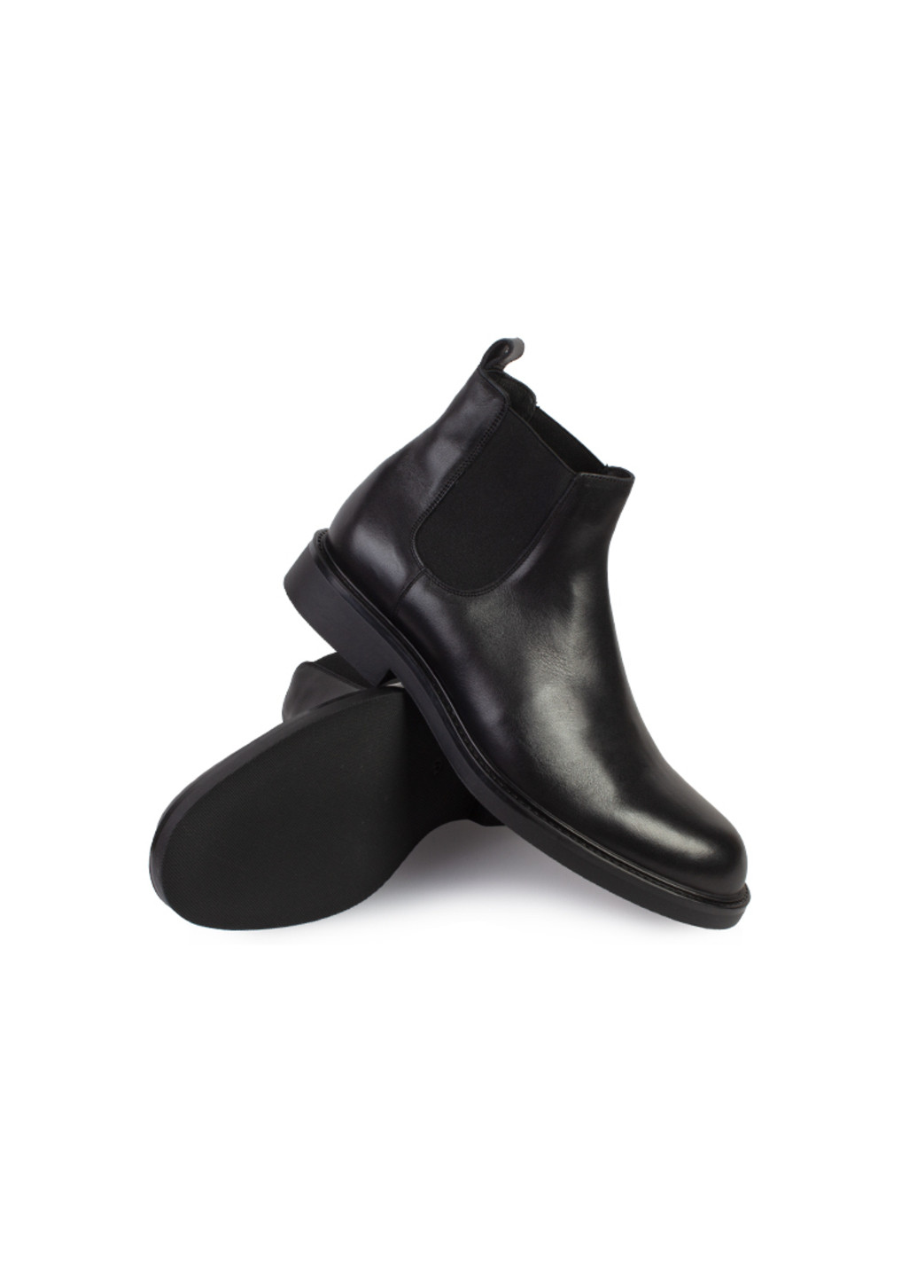 Черные зимние ботинки челси мужские бренда 9501099_(1) ModaMilano