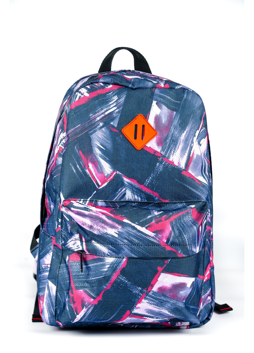 Середній яскравий жіночий рюкзак з абстрактним малюнком міцний водонепроникний з тканини молодіжний 14 л No Brand (258653613)