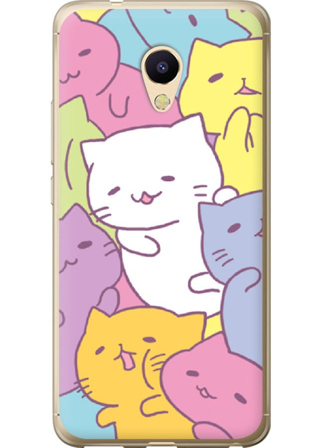 Силиконовый чехол 'Котики' для Endorphone Meizu M5s (258262767)
