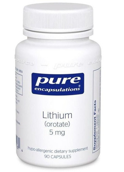 Lithium Orotate 5 mg 90 Caps PE-01126 Pure Encapsulations (258499376)