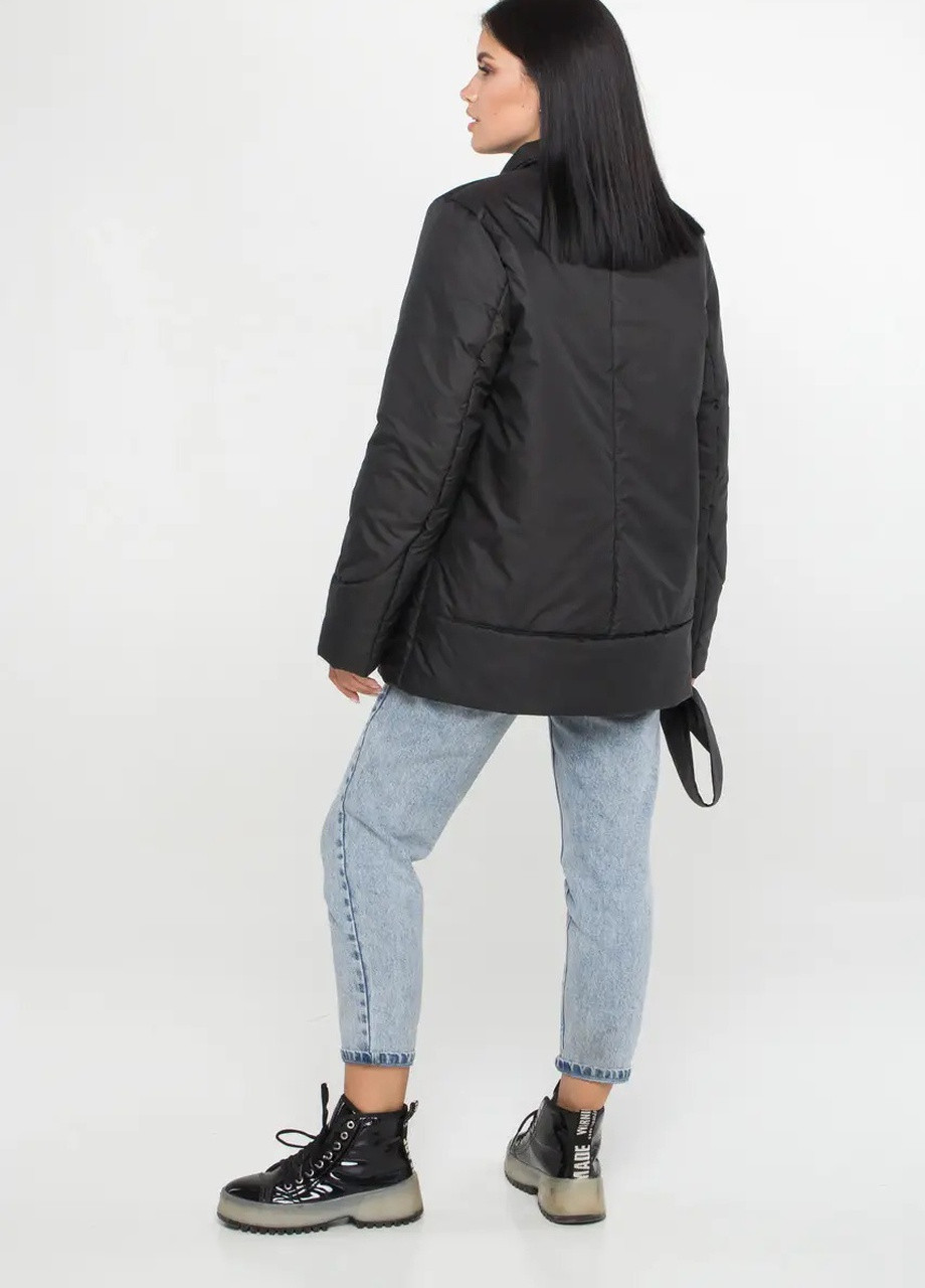 Чорна демісезонна куртки жіночі демісезонні україна молодіжні SK