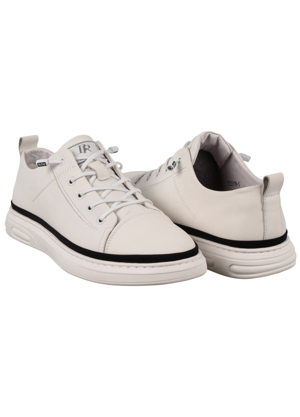 Белые демисезонные мужские кроссовки 199123 Berisstini