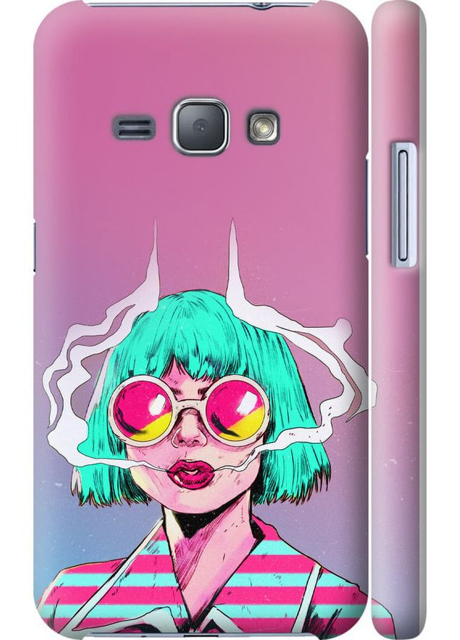 3D пластиковий глянцевий чохол 'Поп арт дівчина' для Endorphone Samsung Galaxy J1 (2016) Duos J120H (276192685)