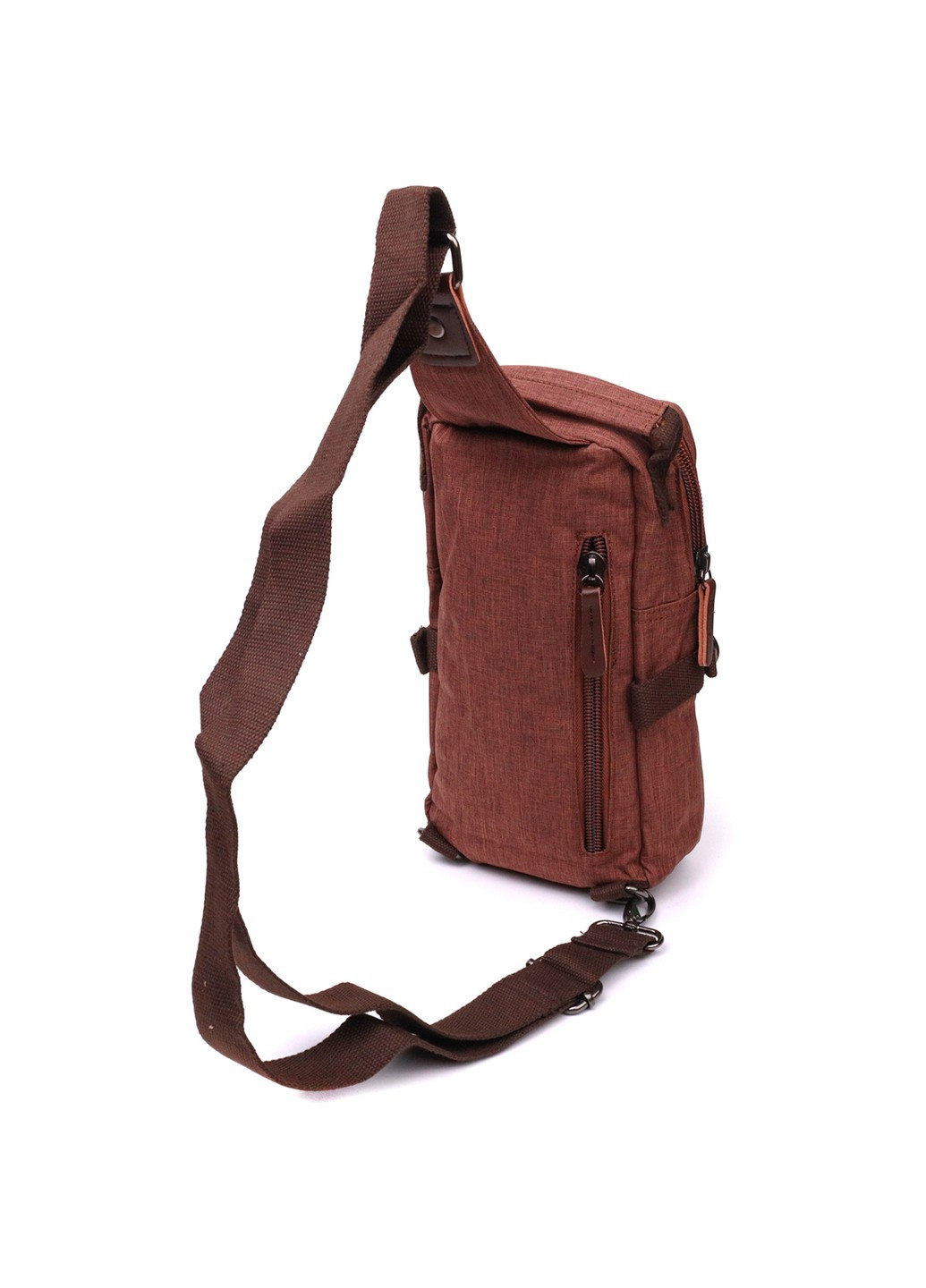Плечева сумка для чоловіків із щільного текстилю 22186 Коричневий Vintage (267932201)
