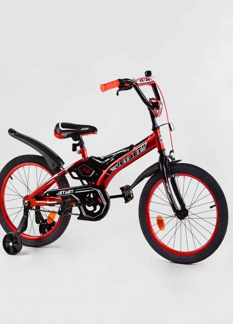 Детский двухколесный велосипед 16" дюймов цвет красно-черный ЦБ-00213409 Jet Set (259422496)