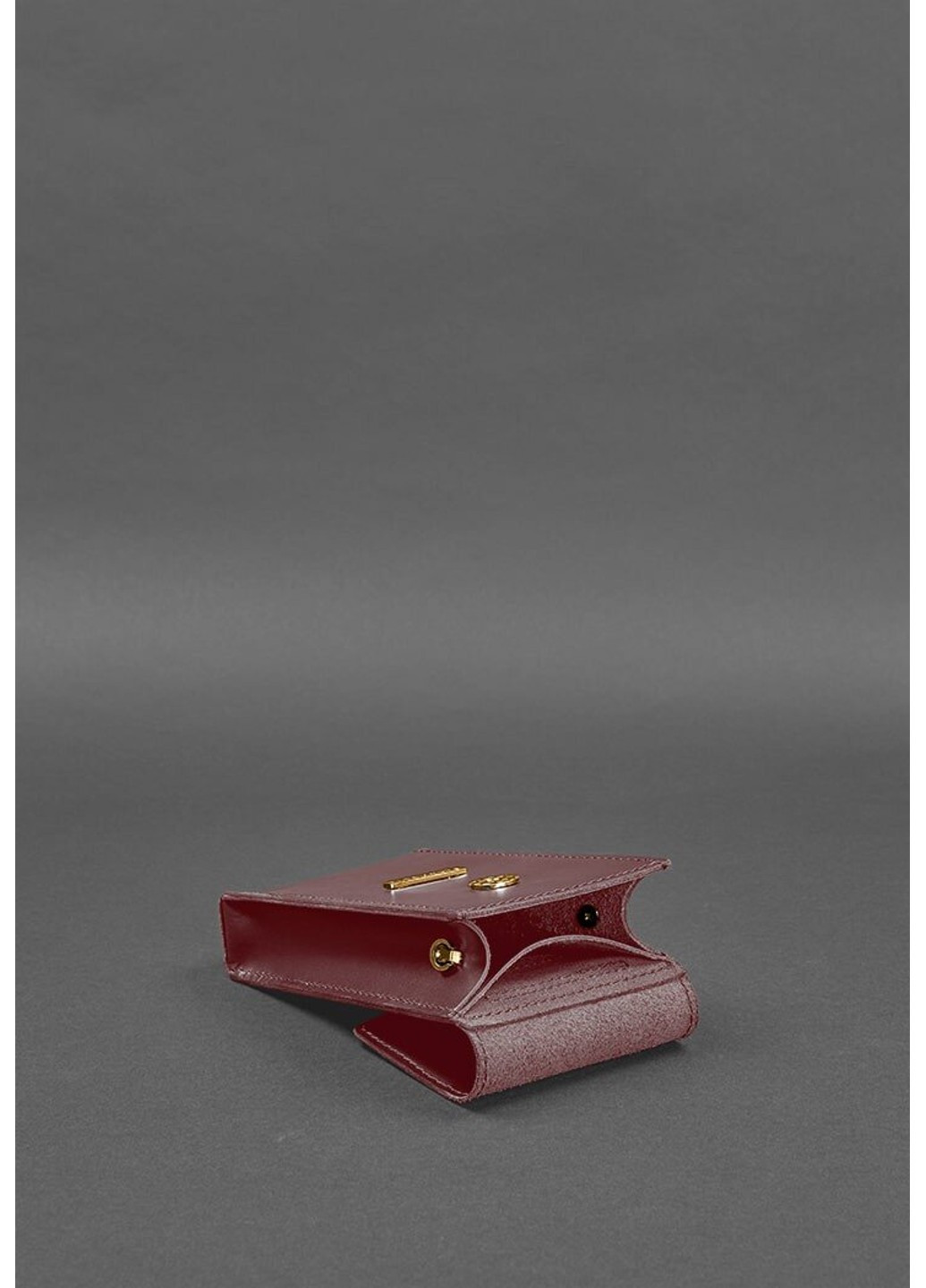 :енская кожаная сумка Mini поясная/ кроссбоди вертикальная бордовая - BN-BAG-38-1-VIN BlankNote (263519197)