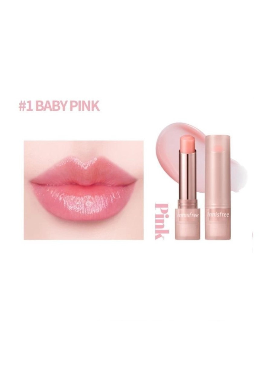 Бальзам-тинт для губ Dewy Tint Lip Balm 1 Baby Pink 3.2g INNISFREE (277097742)