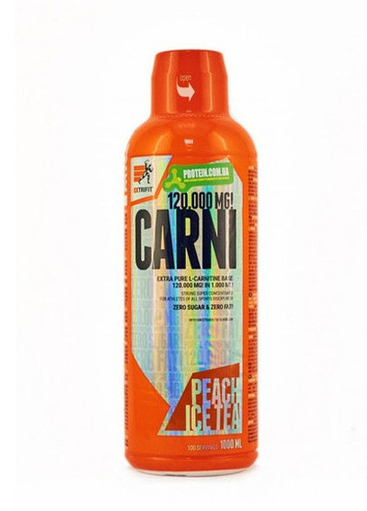 Carni Liquid 120000 1000 ml /100 servings/ Peach Ice Tea Extrifit (256723502)