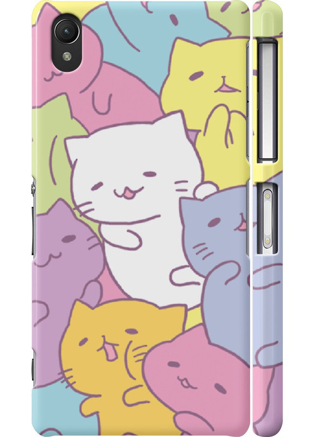 3D пластиковий матовий чохол 'Кошенята ' для Endorphone Sony Xperia Z2 D6502/D6503 (259160417)