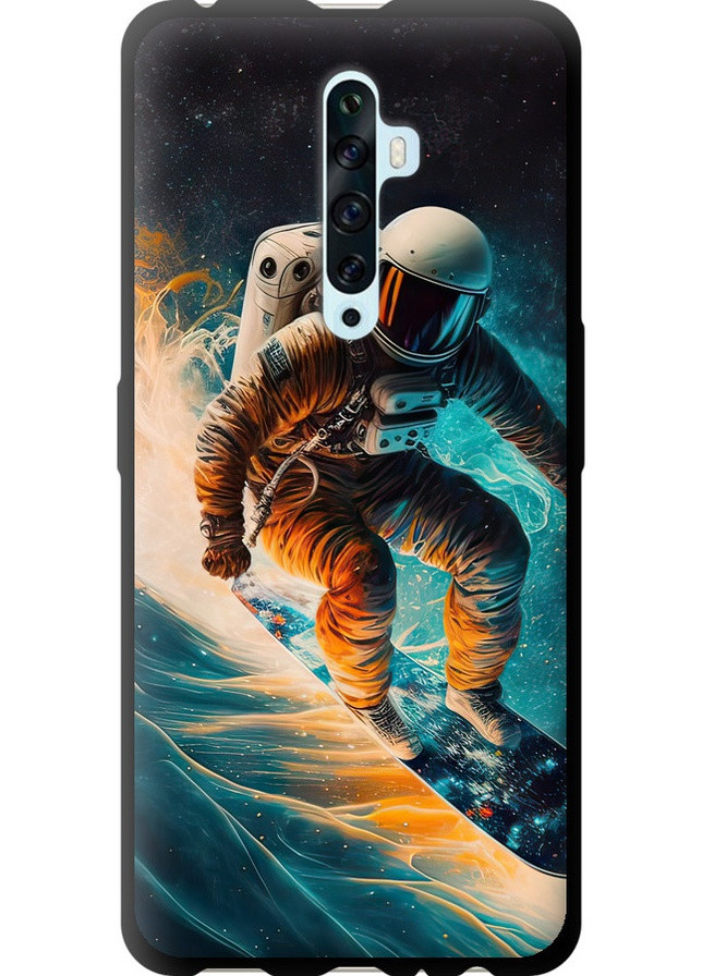 TPU черный чехол 'Сноубордист' для Endorphone Oppo Reno 2Z (258085922)