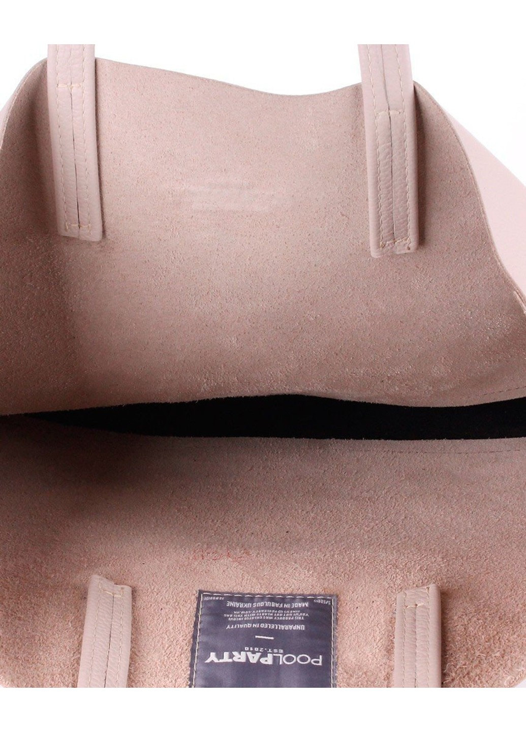 Сумка из натуральной кожи бежевая PoolParty (262892249)