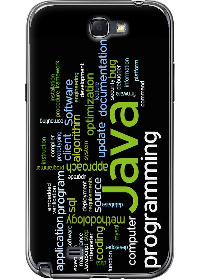 2D пластиковый чехол 'Программирование' для Endorphone Samsung Galaxy Note 2 N7100 (258176973)