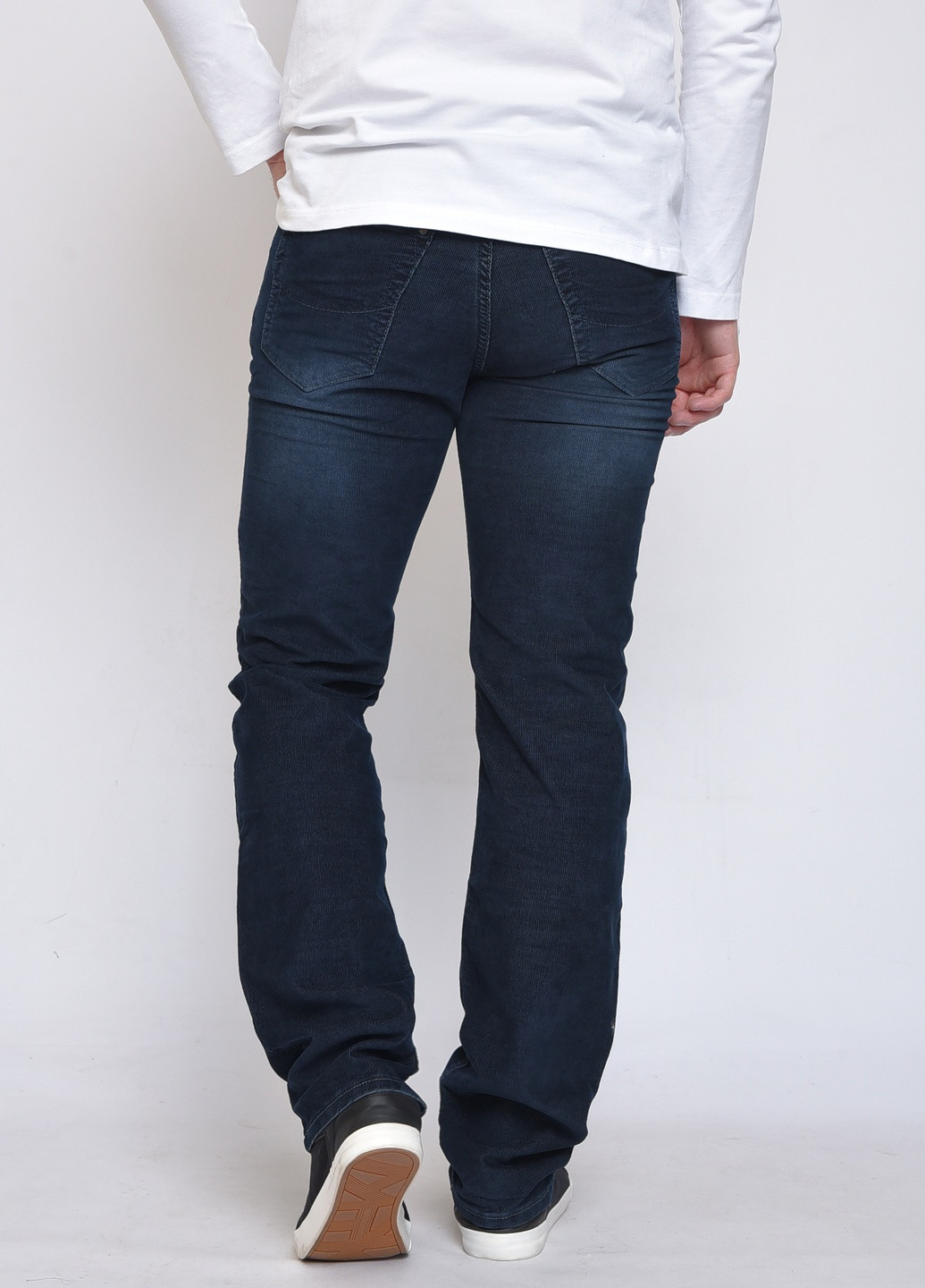 Темно-синие демисезонные прямые джинсы мужские синего цвета размер 32 Let's Shop