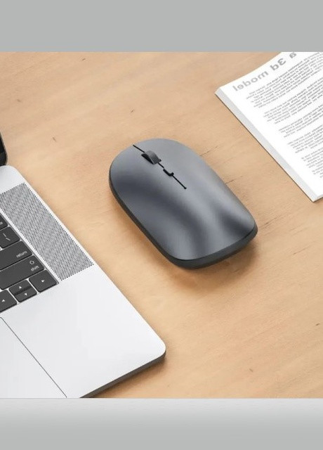 Беспроводная мышь Dual с аккумулятором и Bluetooth (Type-C, USB 2.4 ГГц, компьютерная, для Macbook) - Темно-серый WIWU wm104 (258297345)