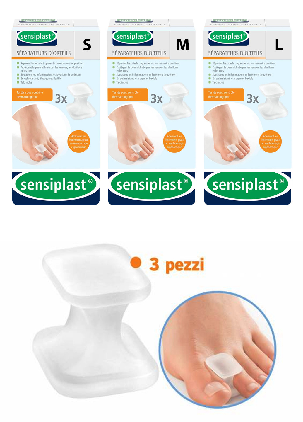 Медицинские накладки для ног (10 шт) Sensiplast (259939802)
