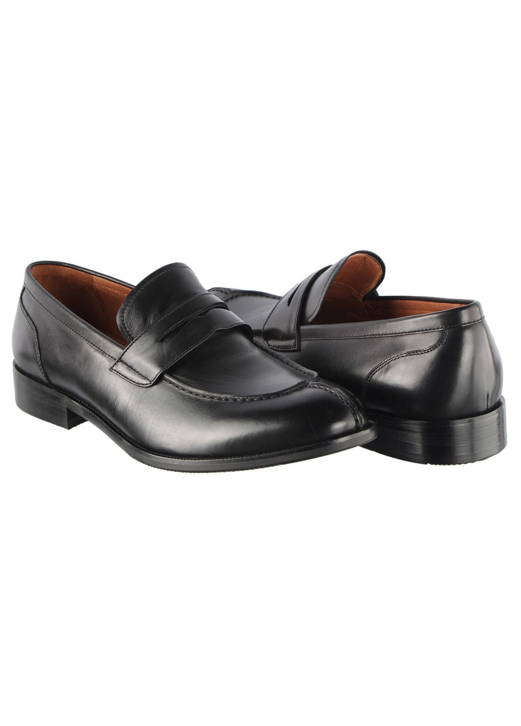 Черные мужские классические туфли 110292 Lido Marinozzi без шнурков