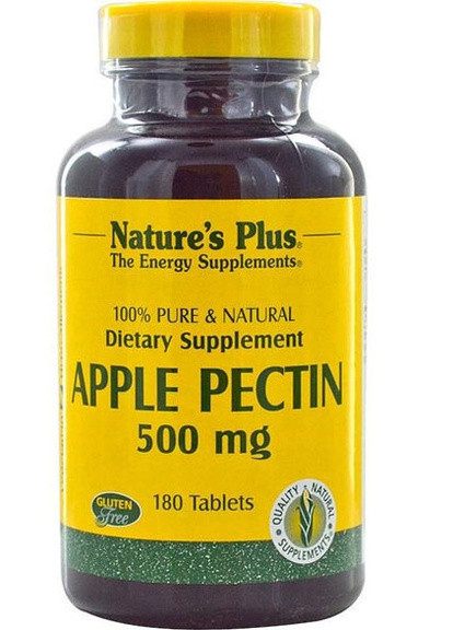 Nature's Plus Apple Pectin 500 mg 180 Tabs Natures Plus (256722015)
