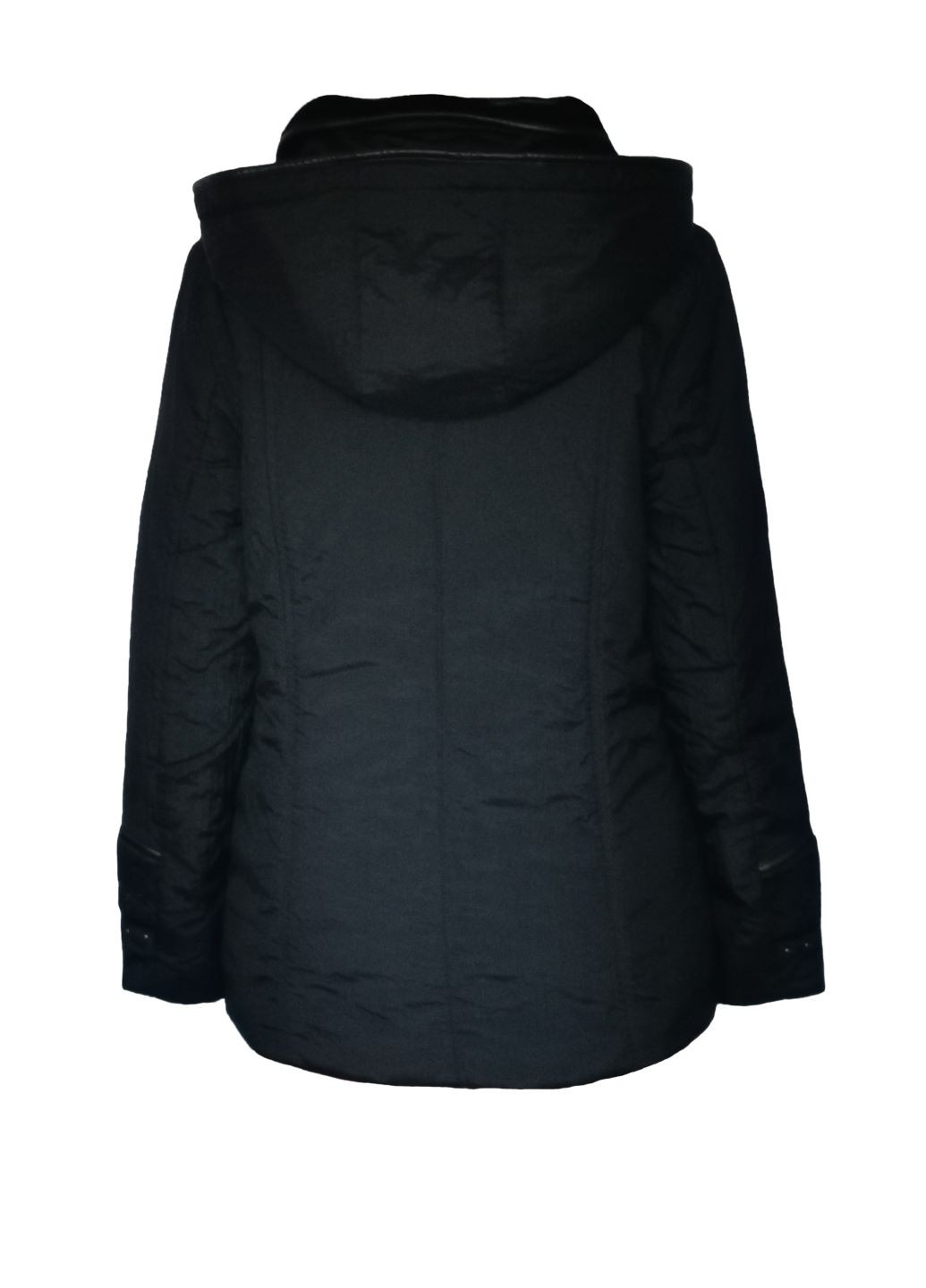 Черная демисезонная куртка демисезонная женская с капюшоном черный размер 44 Mirage