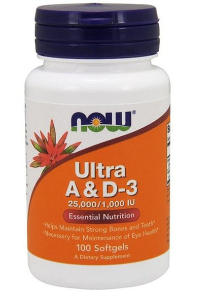Ultra A And D-3 100 Softgels NOW-00361 Now Foods (256719189)