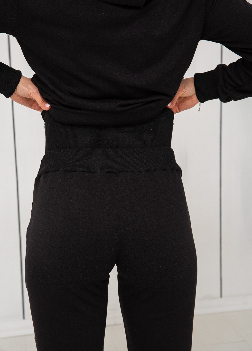 Брюки для беременных трикотаж с начесом с широким бандажным поясом Матуся Теплі штани (257825290)