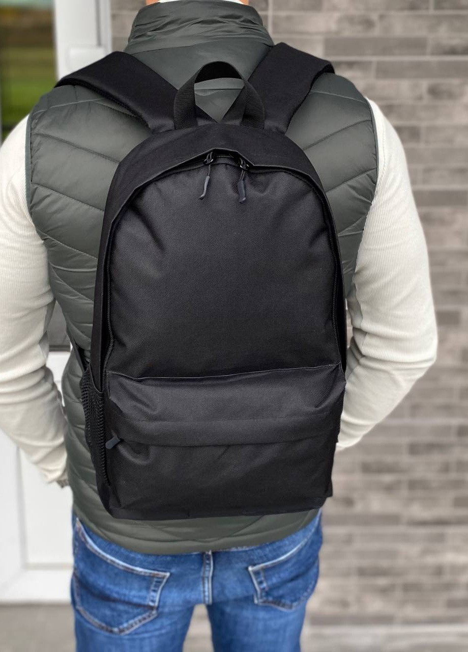 Черный рюкзак портфель универсальный мужской женский городской Town Style No Brand (258330397)