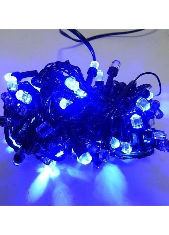 Світлодіодна гірлянда "Кристали" на 100 світлодіодів електрична з контролером Синій Led (271960873)