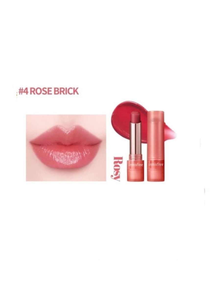 Бальзам-тинт для губ Dewy Tint Lip Balm 4 Rose Brick 3.2g INNISFREE (277097744)