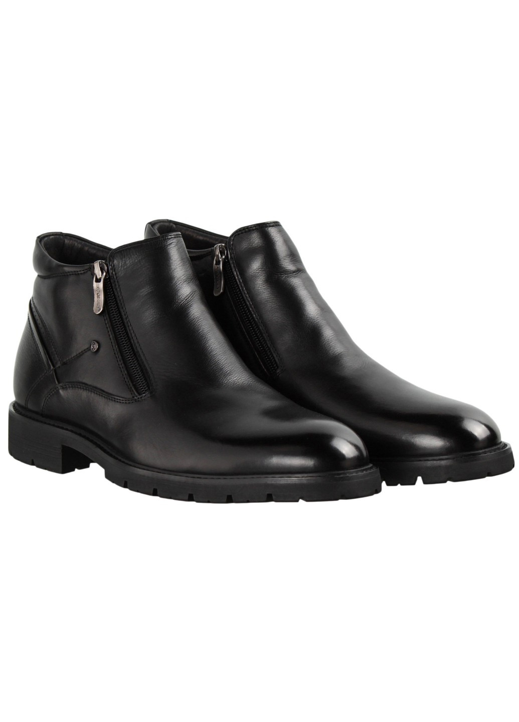 Черные зимние мужские ботинки классические 199907 Brooman