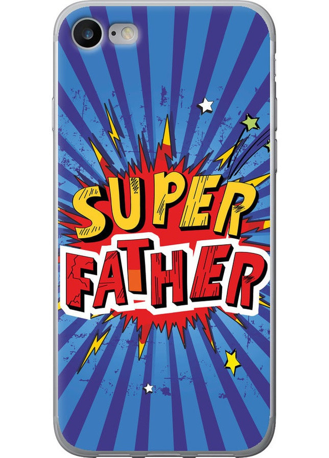 Силіконовий чохол 'Супер тато v2' для Endorphone Apple iPhone SE 2020 (258089188)