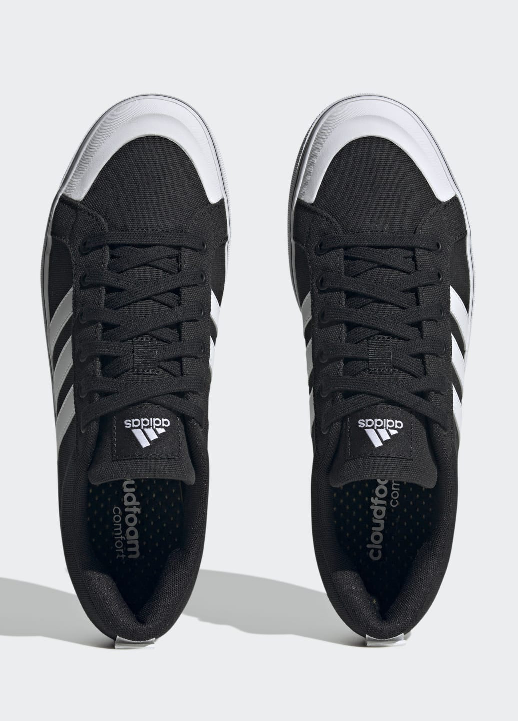 Черные всесезонные кроссовки bravada 2.0 lifestyle skateboarding canvas adidas