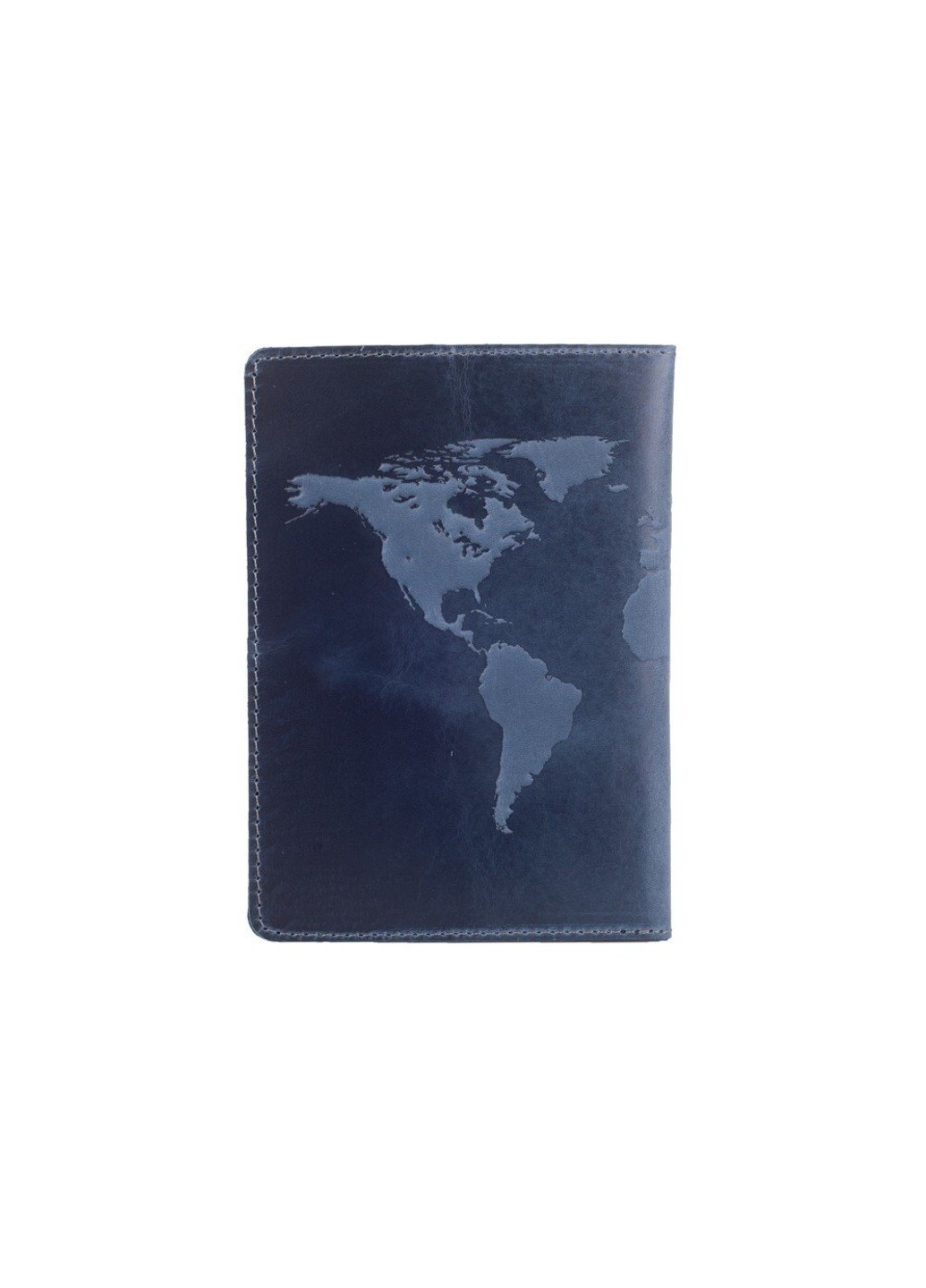 Синяя обложка для паспорта из кожи HiArt PC-02-S18-4417-T001 Синий Hi Art (268371154)