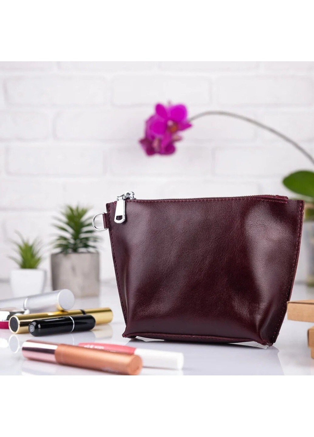 Косметичка из кожи HiArt Crystal Sangria CB-01-C19-1718-000 Hi Art (268371427)