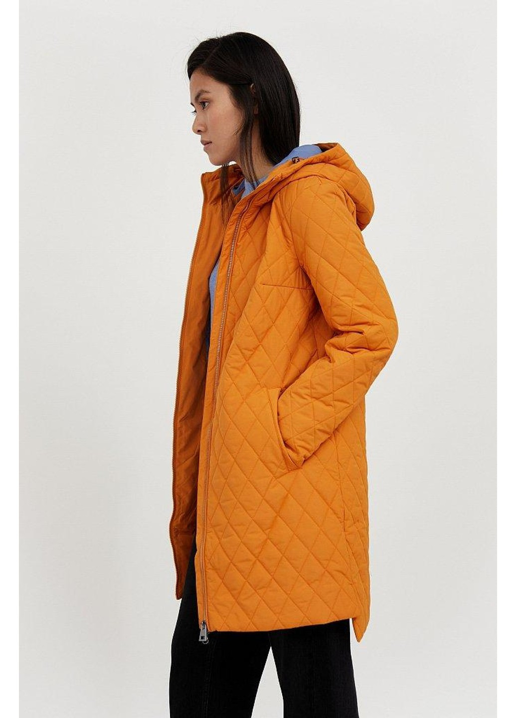 Оранжевая демисезонная пальто a20-12056-619 Finn Flare