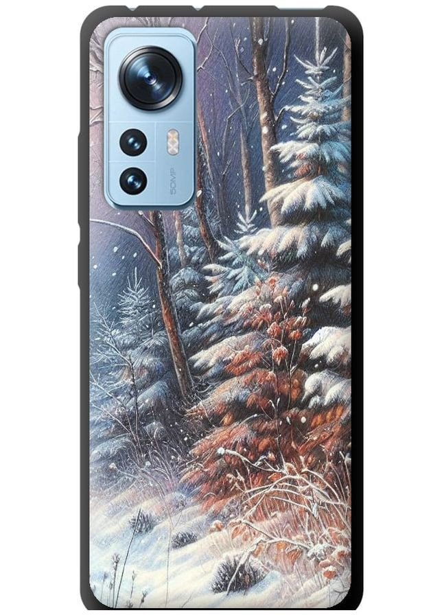 TPU чорний чохол 'Зимовий пейзаж' для Endorphone Xiaomi 12X (275463157)