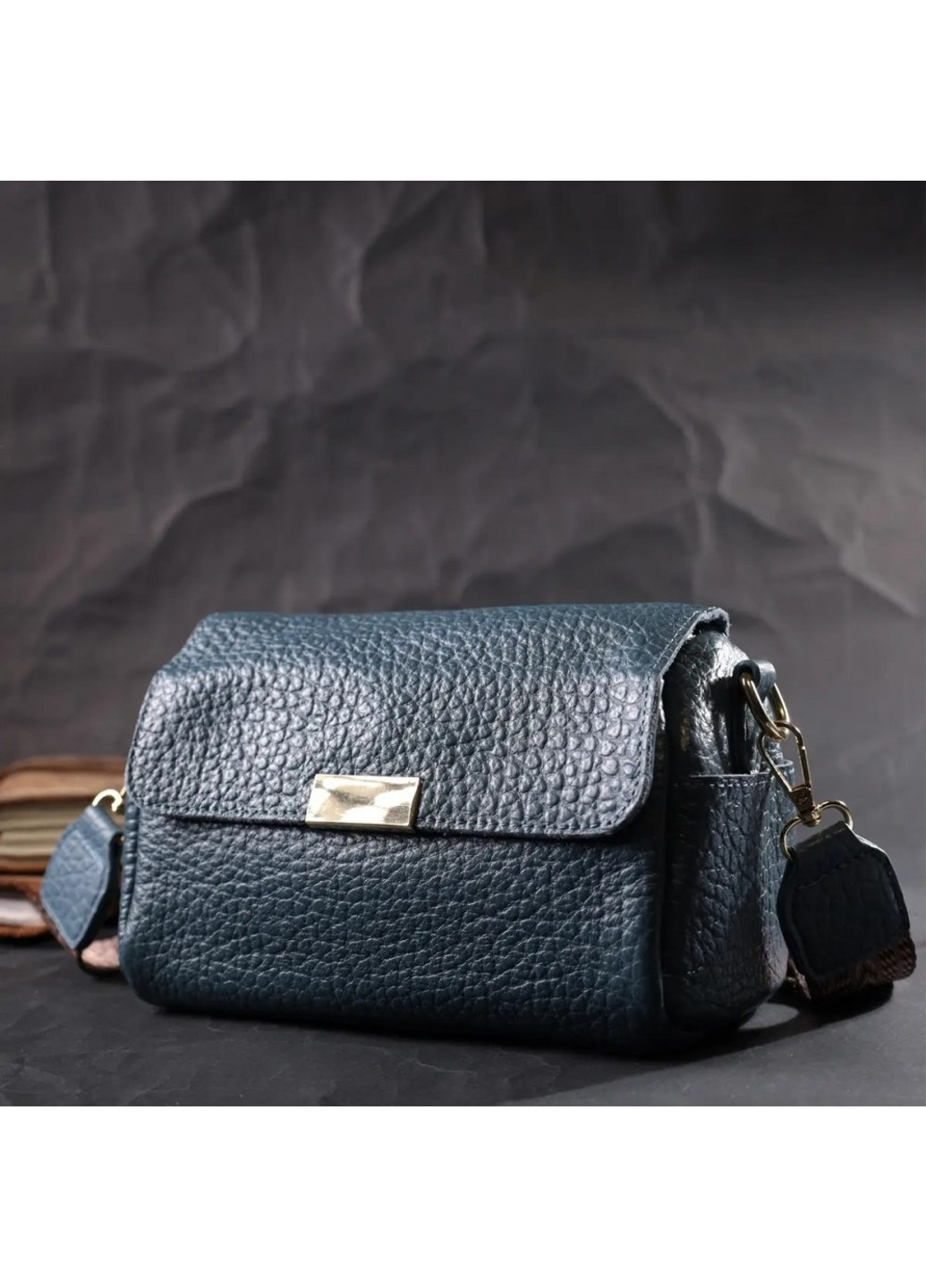 Молодежная женская кожаная сумка через плечо 22402 Vintage (276705852)