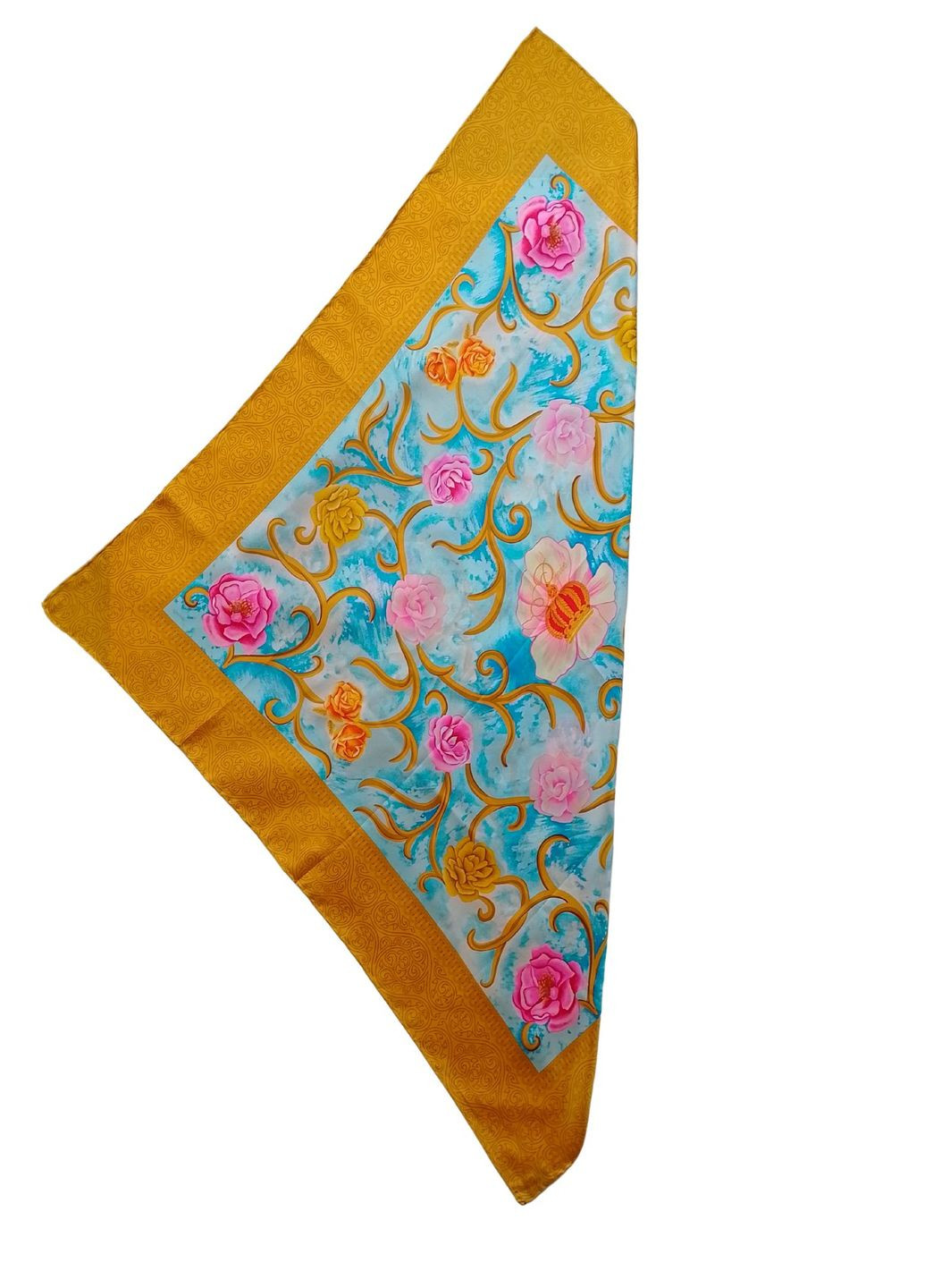 Шелковый платок с розами JAGO (270846042)
