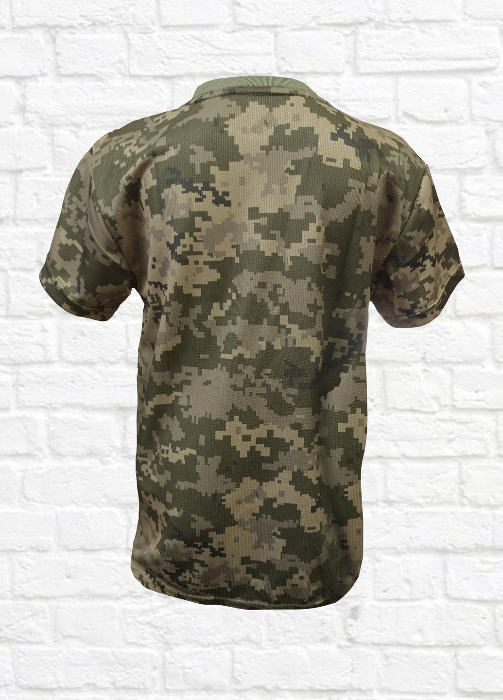 Хаки (оливковая) демисезонная футболка для мальчиков д057/2-60 пиксель Malta