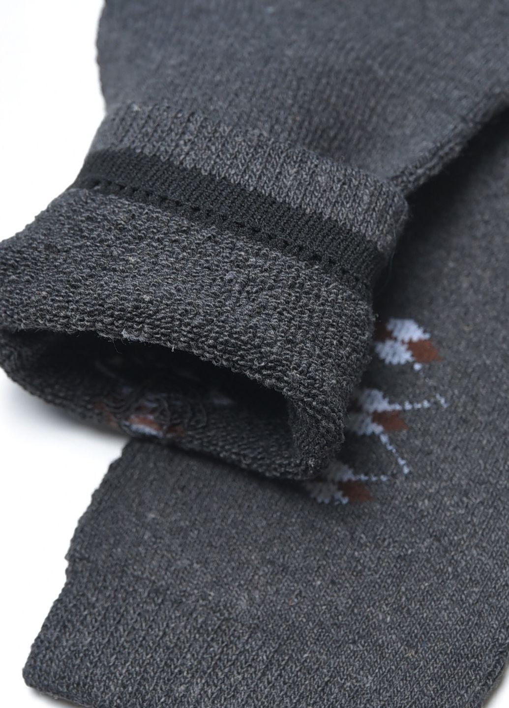 Шкарпетки чоловічі махрові темно-сірого кольору розмір 40-45 Let's Shop (267167104)